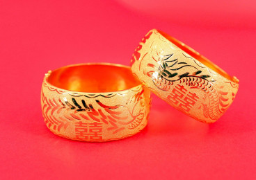 24K足金龍鳳鐲