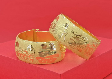 24K足金龍鳳鐲