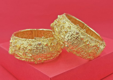 24K足金龍鳳鐲