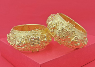 24K足金龍鳳鐲
