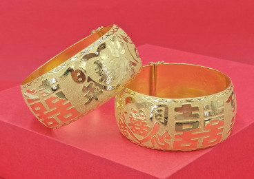 24K足金龍鳳鐲