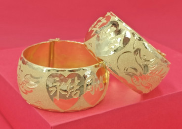 24K足金龍鳳鐲