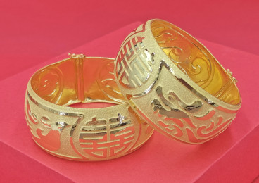 24K足金龍鳳鐲