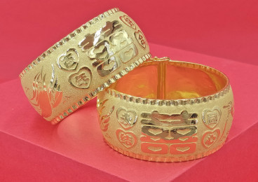 24K足金龍鳳鐲