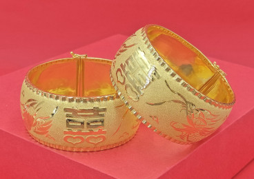 24K足金龍鳳鐲