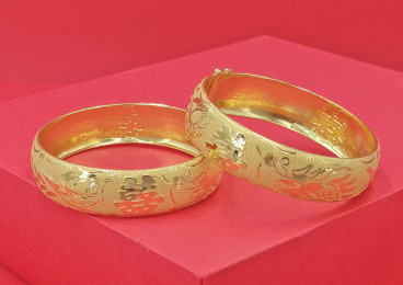 24K足金龍鳳鐲