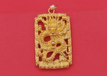 24K足金金龍吊墜