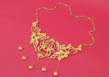 24K足金鳳凰頸鏈