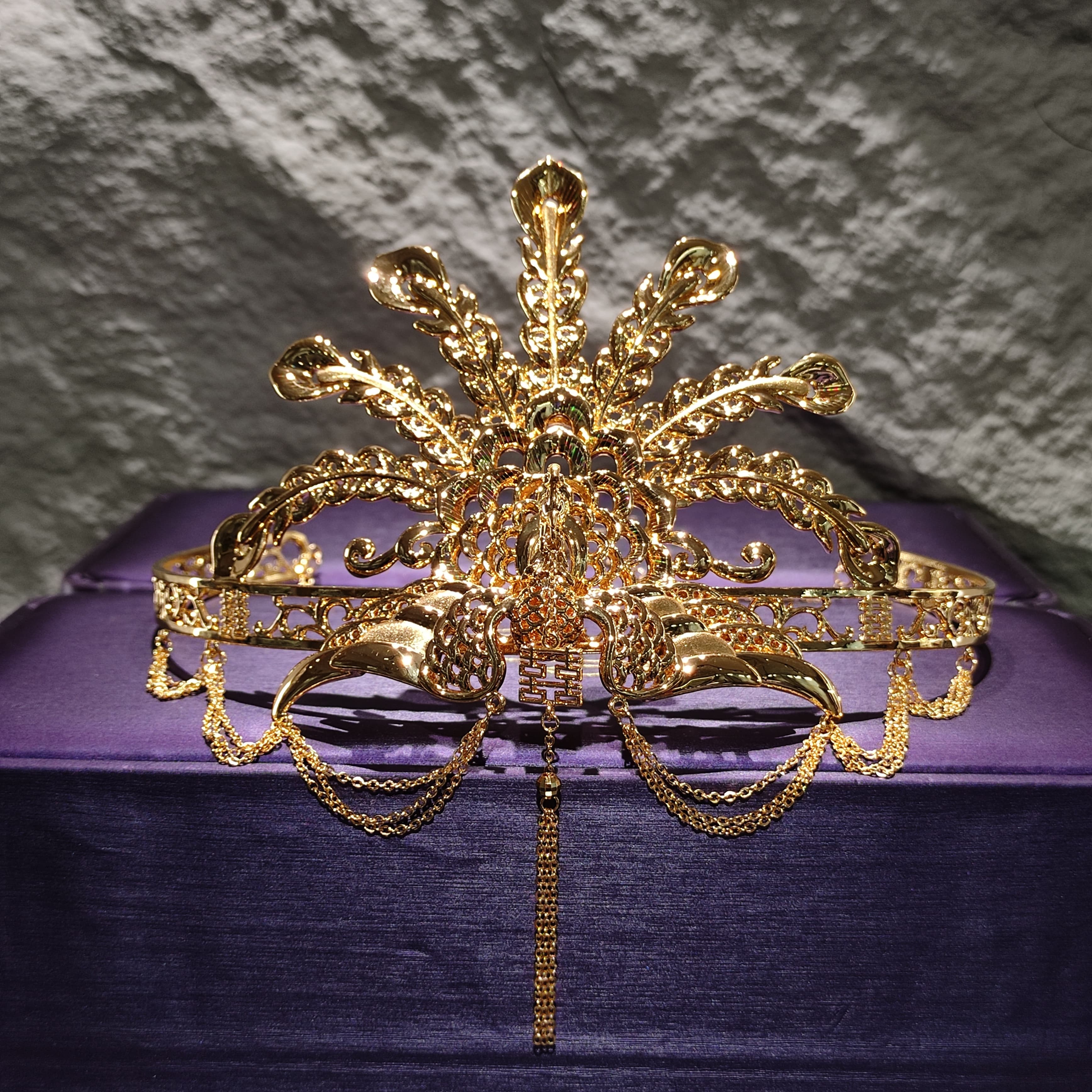 HA017_1 千金金業足金鳳冠