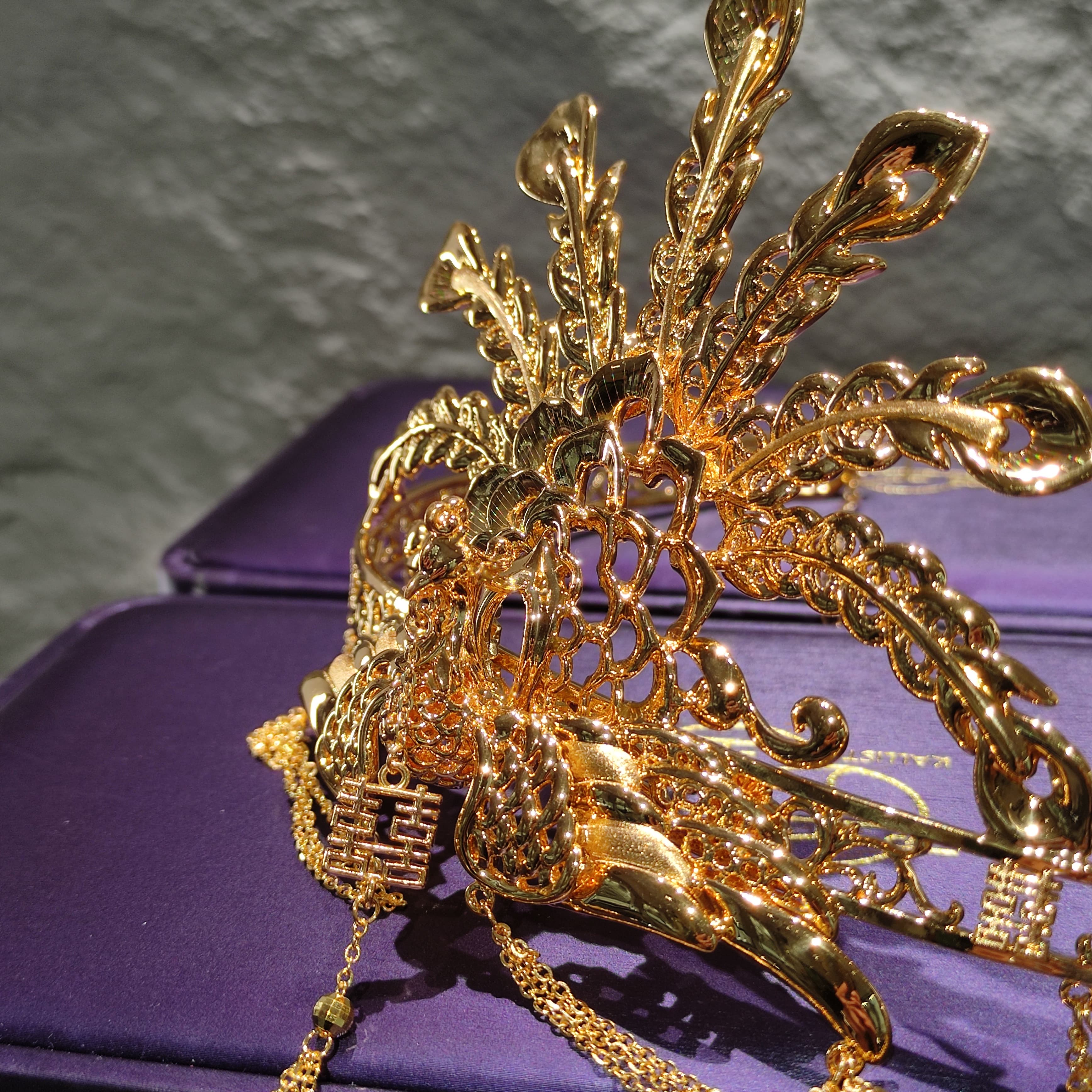 HA017_3 千金金業足金鳳冠